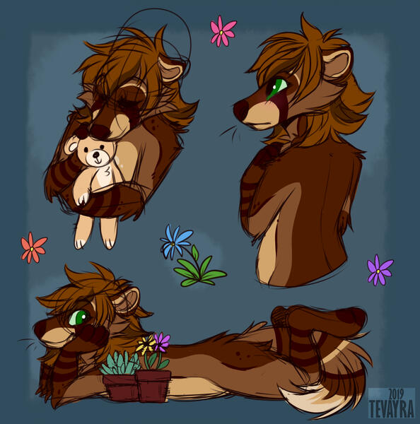 Colored artwork with clean, colored lines and colorful shading